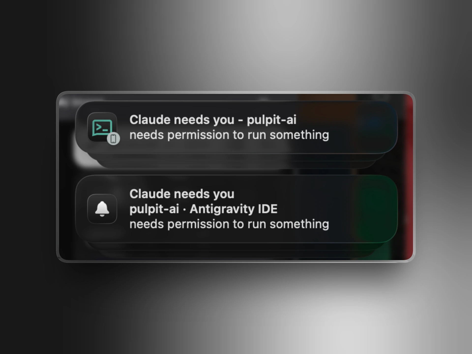 beckoned notification banner