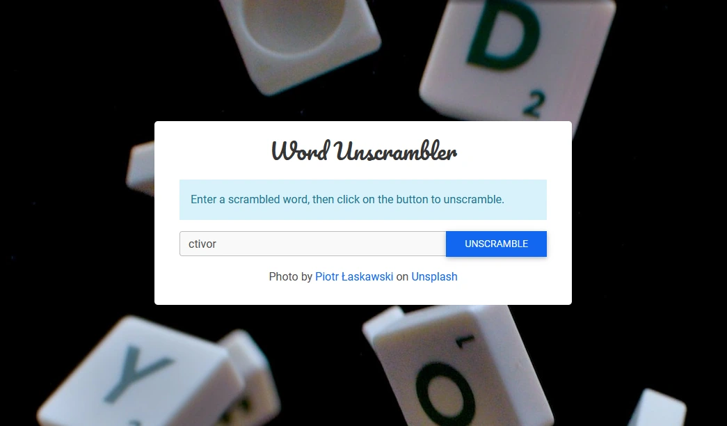 Word Unscrambler